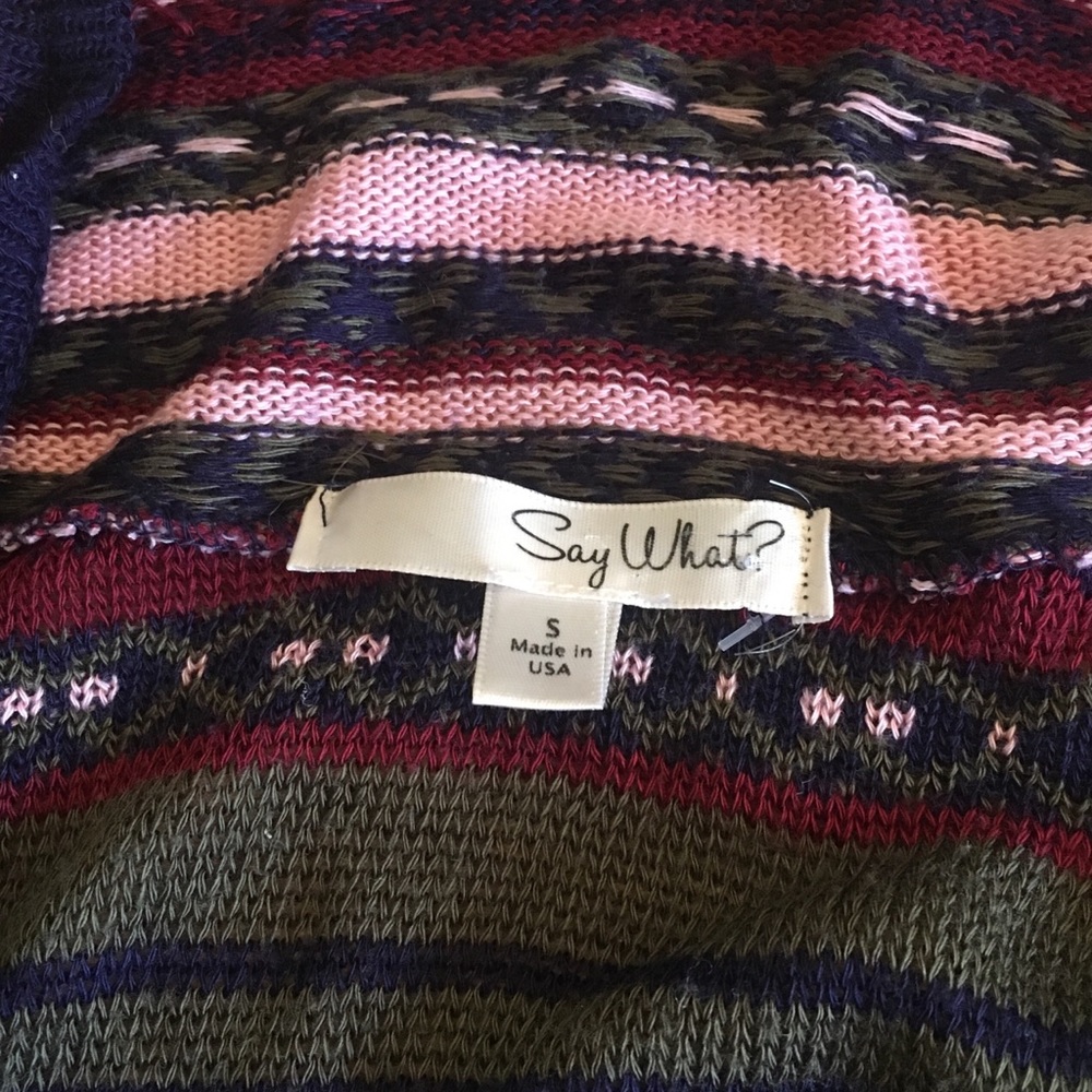 Patterned Striped Long Cardigan - Picture 3 of 5